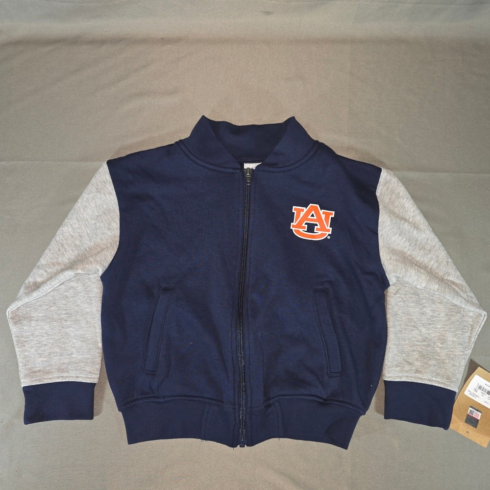 Rivalry Threads Auburn Tigers Youth Bomber Jacket Navy Gray S 6/7 TAKOD27TAR